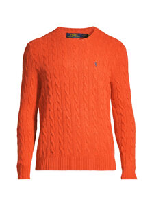 Polo Ralph Lauren - Palmikkoneule - DARK JAFFA ORANGE HTR | Stockmann