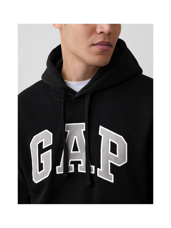 GAP - VintageSoft Arch Logo džemperis ar kapuci - TRUE BLACK V2 | Stockmann - photo 4