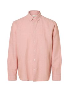 Selected - SlhSlimClay Linenblend krekls - ROSE DAWN DETAIL:MIXED W. WHITE | Stockmann