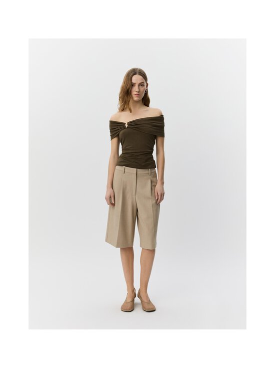 Sofie Schnoor - Sinkasw Off Shoulder -toppi - 3097 OLIVE BROWN | Stockmann - photo 3