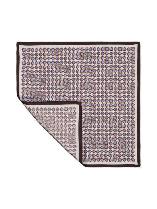 Stockholm Kravatt - Siidist taskurätik Allover Print - 3 BROWN / BLUE | Stockmann - photo 2