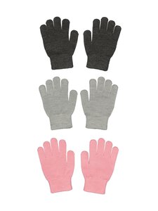 Bogi - Dami-sormikkaat 3-pack - PINK/GREY COMBO | Stockmann