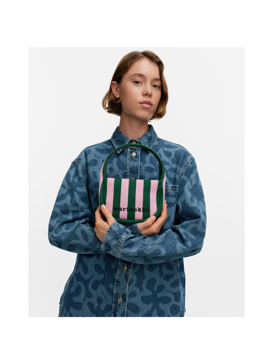 Marimekko - Knitted Mini Merirosvo -olkalaukku - 360 PINK, DARK GREEN | Stockmann - photo 4