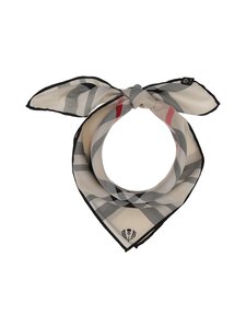 Fraas - Checked Square zīda lakats 51 x 51 cm - 023 CREAM | Stockmann