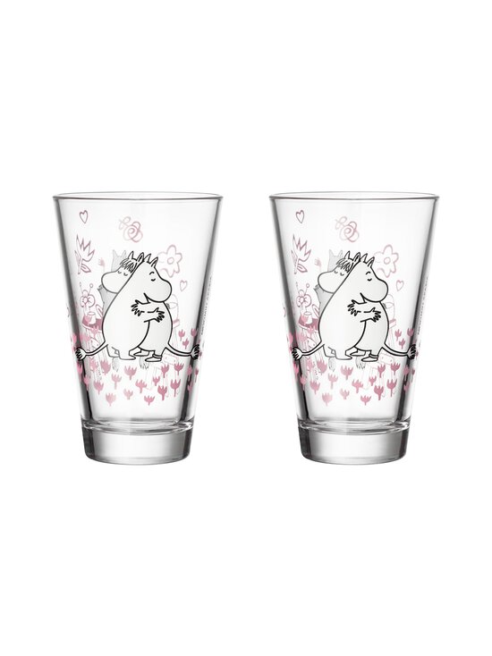 Moomin Arabia - Muumi Rakkaus -juomalasi 30 cl, 2 kpl - MULTICOLOR | Stockmann - photo 1