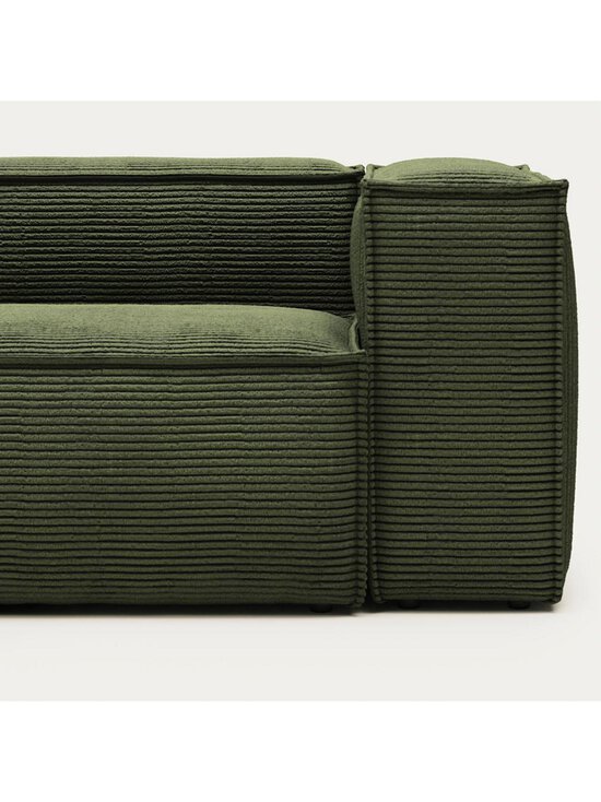 Kave Home - Blok-kulmasohva vihreä vakosametti 290 x 290 cm - GREEN | Stockmann - photo 3