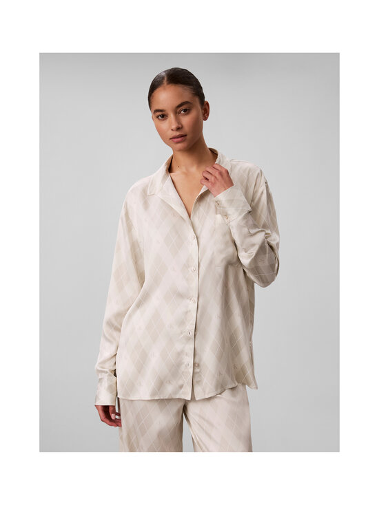 Calvin Klein Underwear - Satin Button Down -paita - 4IK ARGYLE MOONSTRUCK | Stockmann - photo 2