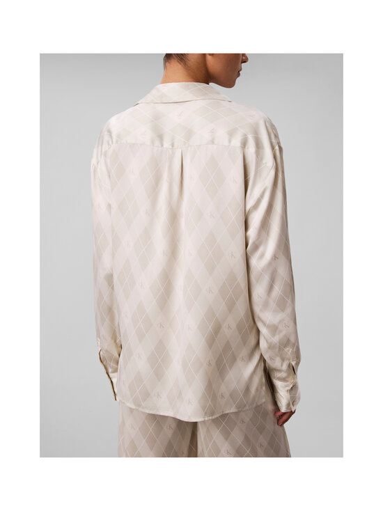 Calvin Klein Underwear - Satin Button Down -paita - 4IK ARGYLE MOONSTRUCK | Stockmann - photo 3