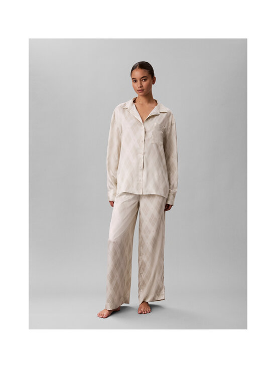 Calvin Klein Underwear - Satin Button Down -paita - 4IK ARGYLE MOONSTRUCK | Stockmann - photo 4