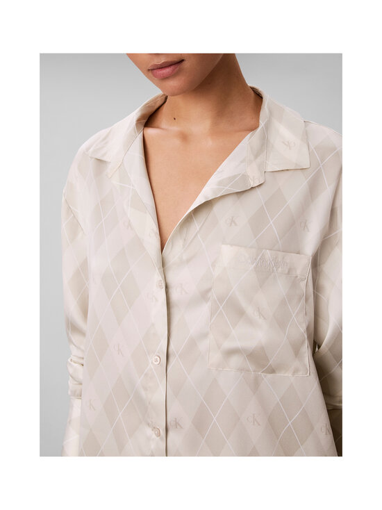 Calvin Klein Underwear - Satin Button Down -paita - 4IK ARGYLE MOONSTRUCK | Stockmann - photo 6