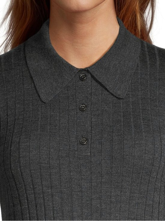 A.P.C - Pull Polo À Petites Côtes -neule - PLC PLC HEATHERED ANTHRACITE | Stockmann - photo 6