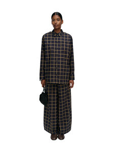Marimekko - Särk Tähtedellä Iso Ruutu - 560 DARK BLUE, OLIVE GREEN | Stockmann