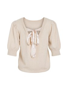 Vila - Kampsun ViRil Bow - SUPER LIGHT NATURAL MELAN DETAIL:DTM BOW | Stockmann