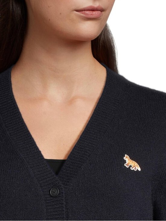 Maison Kitsuné - Baby Fox Patch -neuletakki - 0413 CLASSIC NAVY | Stockmann - photo 4