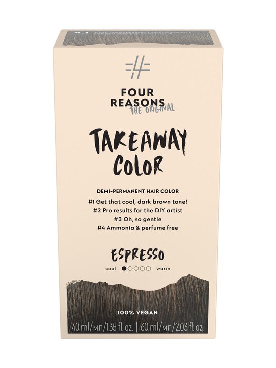 Four Reasons - Original TakeAway color -Hiusväri - 4.1 VIILEÄ TUMMANRUSKEA | Stockmann - photo 1