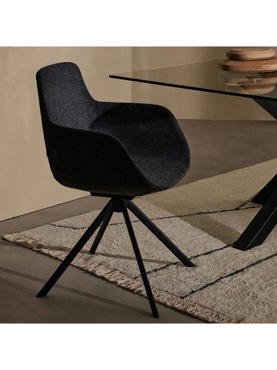 Kave Home - Tissiana-tuoli tummanharmaa/musta - GREY | Stockmann - photo 5