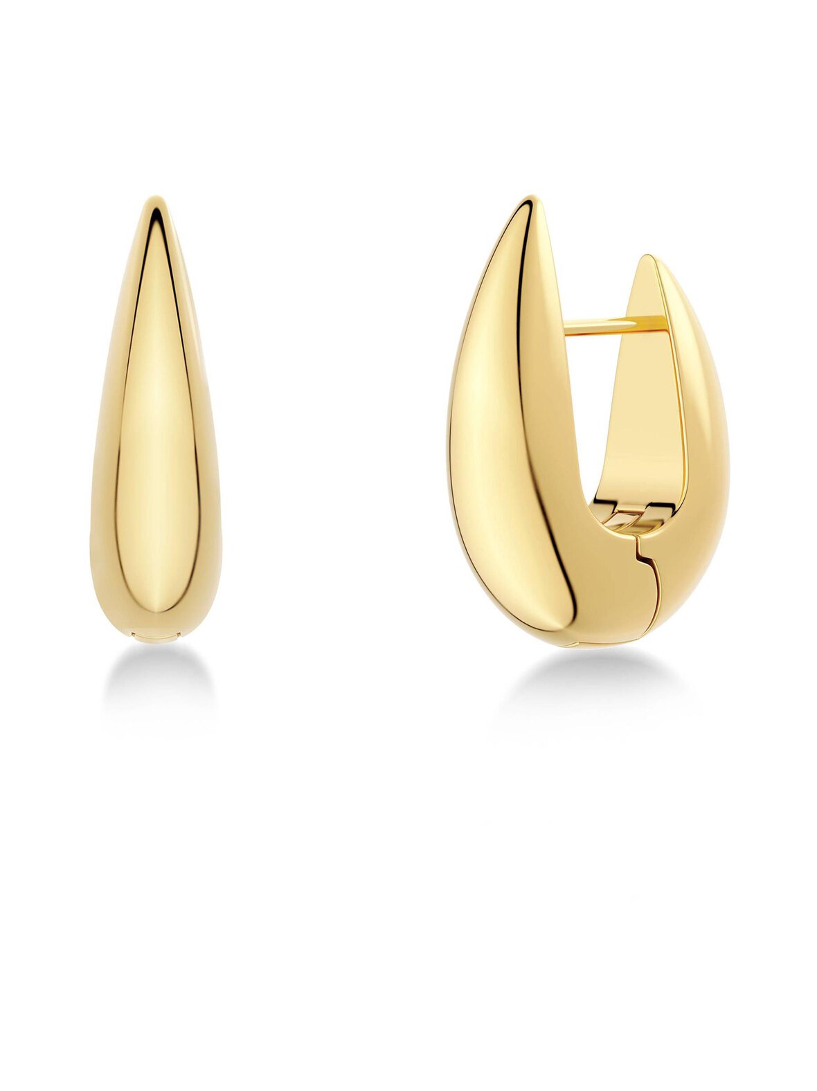 Crest hoops l gold -korvakorut