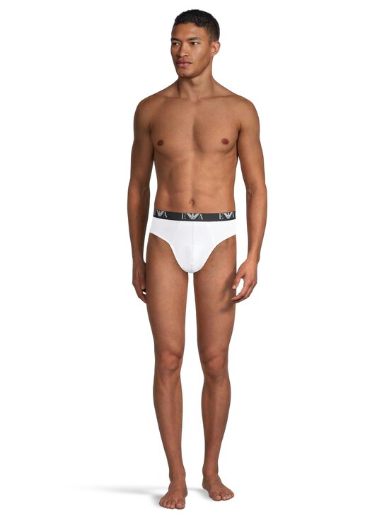 Emporio Armani - Bold Monogram -alushousut 3-pack - M0042 M0042 WHITE/AR BLUE/BLACK | Stockmann - photo 3