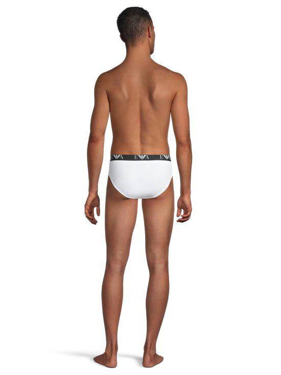 Emporio Armani - Bold Monogram -alushousut 3-pack - M0042 M0042 WHITE/AR BLUE/BLACK | Stockmann - photo 4
