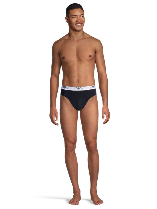 Emporio Armani - Bold Monogram -alushousut 3-pack - M0042 M0042 WHITE/AR BLUE/BLACK | Stockmann - photo 5
