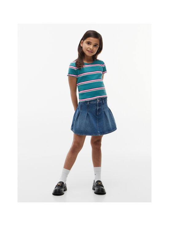 Tommy Hilfiger - Essential Rib T-krekls - CT3 PLATINUM TEAL STRIPES | Stockmann - photo 4