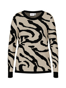 Vila - ViTif-neulepusero - BLACK BEAUTY PATTERN:ABSTRACT NATURAL MELANGE | Stockmann