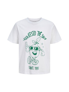 JACK & JONES junior - JjFunny Fruit Crew Neck t-paita - BRIGHT WHITE | Stockmann