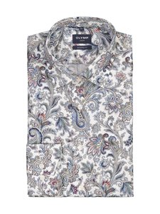 Olymp - Modern Fit Paisley -kauluspaita, erikoispitkät hihat - 00 WEISS | Stockmann