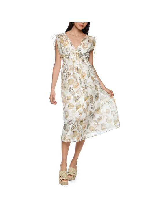 Marc Cain - Shell Open -silkkisekoitemekko - 110 OFF-WHITE | Stockmann - photo 3