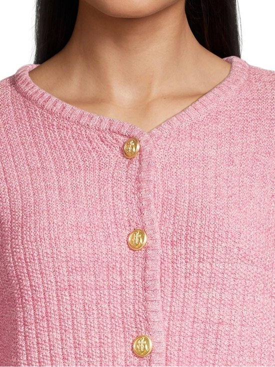 NOOM - Jasmin Cropped Structure -neuletakki - PINK MEL MO61 AB C60T40 | Stockmann - photo 4