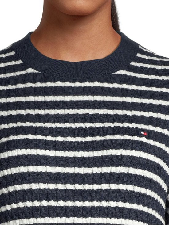 Tommy Hilfiger - Kudum Cable Fine - 0BB DARK NIGHT NAVY/IVORY SILK STP | Stockmann - photo 4