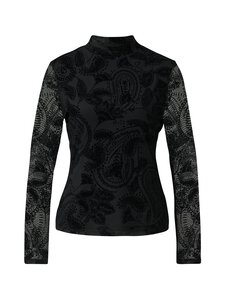 Comma - Paisley-trikoopaita - 99B0 GREY BLACK | Stockmann