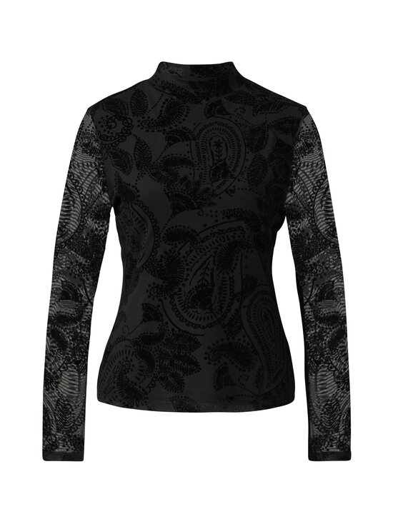 Comma - Paisley-trikoopaita - 99B0 GREY BLACK | Stockmann - photo 1