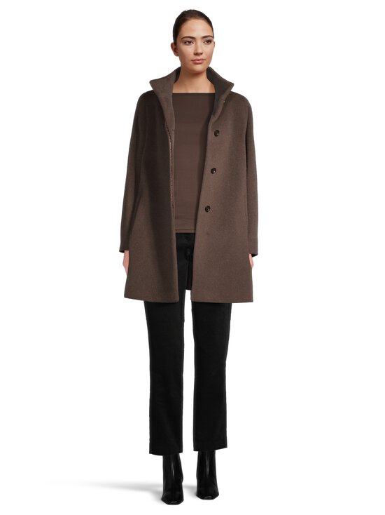 Cinzia Rocca Icons - Stand Collar -villakangastakki - 4 CHOCOLATE BROWN | Stockmann - photo 5