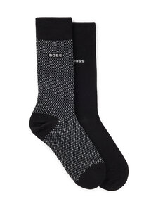 BOSS - Sokid Minipattern 2-pack - 001 BLACK | Stockmann