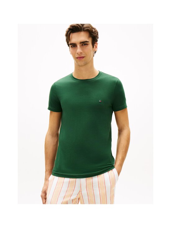 Tommy Hilfiger - Stretch Slim Fit t-paita - MBN NOCTURNAL GREEN | Stockmann - photo 5