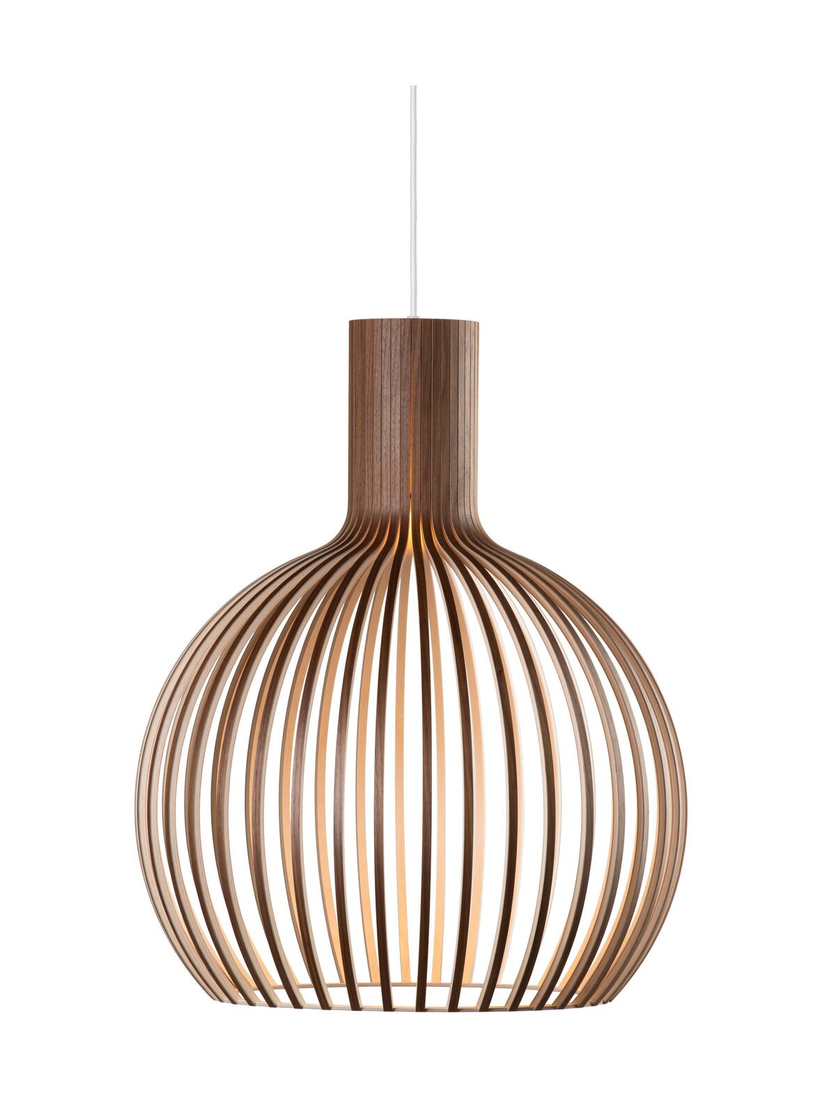 Octo small pendant walnut -kattovalaisin