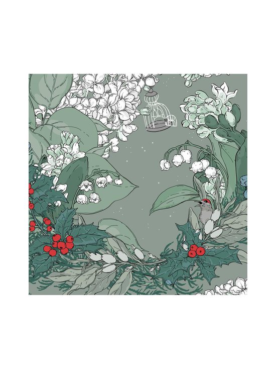 Havi - Nuppu Sylvian Joululaulu -lautasliinat 20 kpl, 33 x 33 cm - GREEN | Stockmann - photo 1