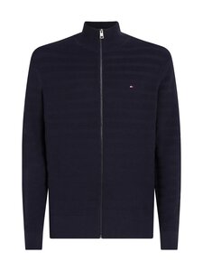 Tommy Hilfiger - Stripe Structure Zip Thru -neulepaita - DW5 DESERT SKY | Stockmann