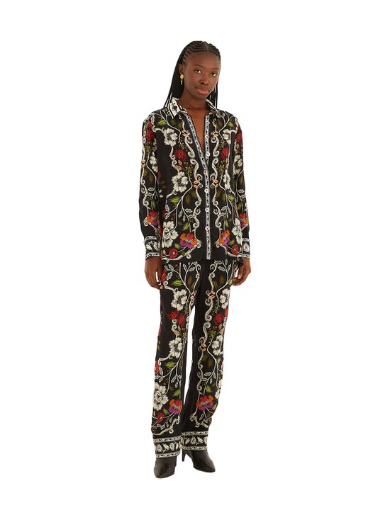 Farm Rio - Rococo Flowers -paitapusero - ROCOCO FLOWERS BLACK | Stockmann - photo 1