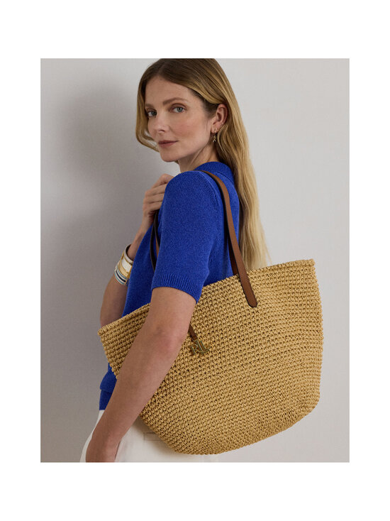 Lauren Ralph Lauren - Lainey Tote Large -laukku - NATURAL/LAUREN TAN | Stockmann - photo 5
