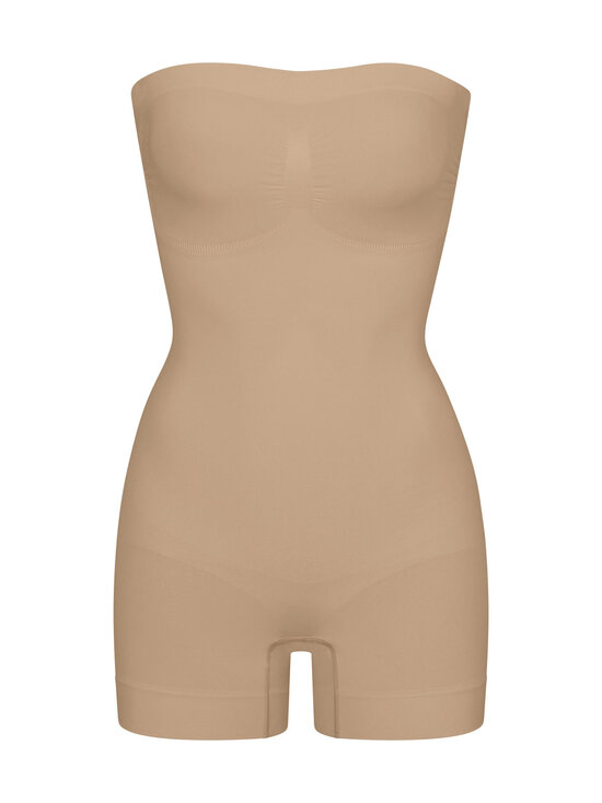 SKIMS - Seamless Sculpt Strapless Shortie - olkaimeton body - CLAY | Stockmann - photo 1