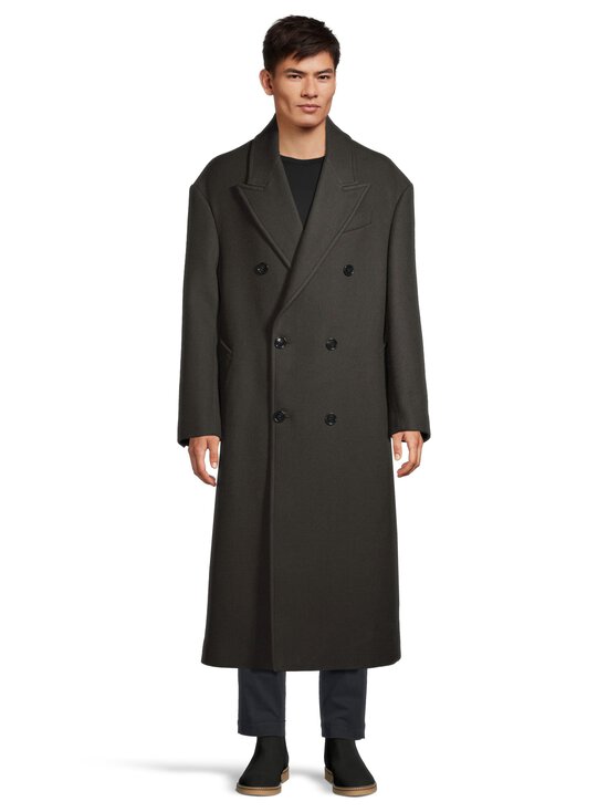 Ami - Double Breasted Long -villakangastakki - 020 : ANTHRACITE | Stockmann - photo 2