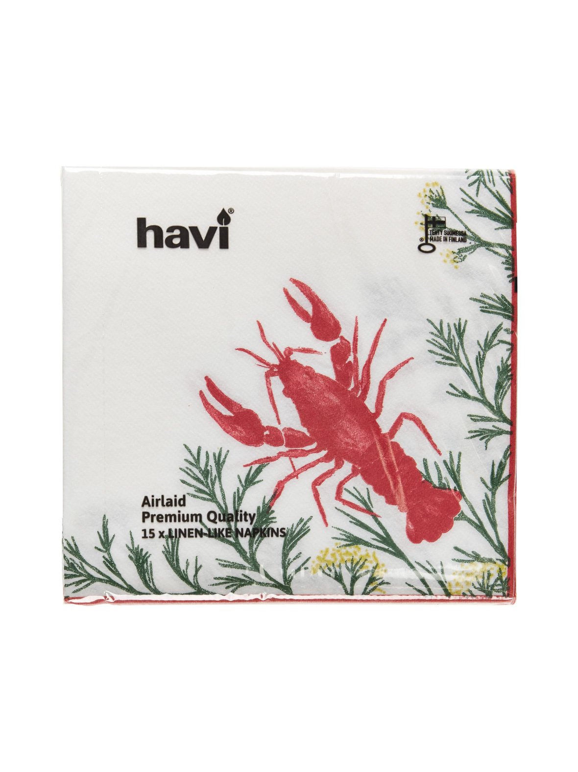 Servetti 40 x 40 cm, 15 kpl