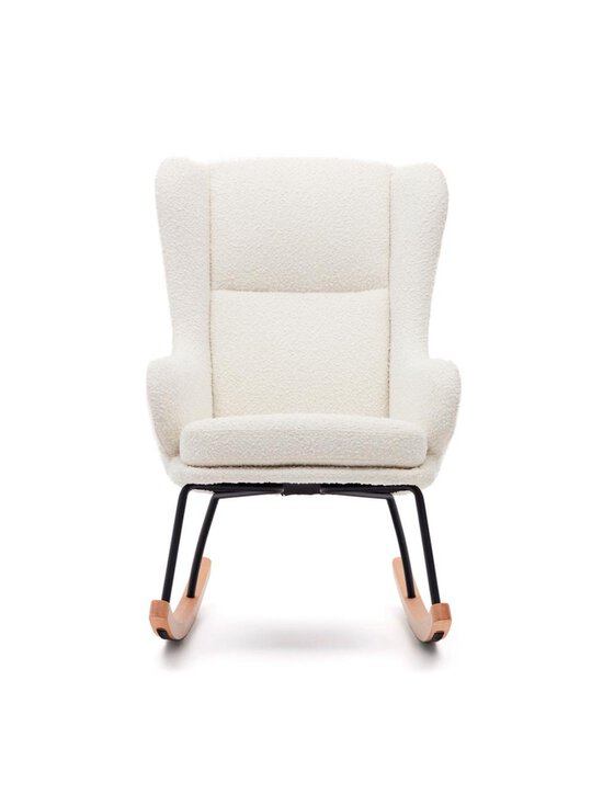 Kave Home - Maustin-keinutuoli valkoinen buklee - WHITE | Stockmann - photo 4