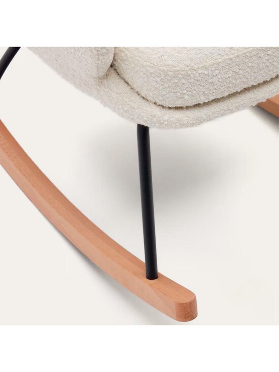 Kave Home - Maustin-keinutuoli valkoinen buklee - WHITE | Stockmann - photo 5