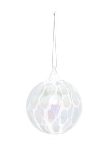 Casa Stockmann - Jõuluehe Glass Ball White Spots - WHITE | Stockmann