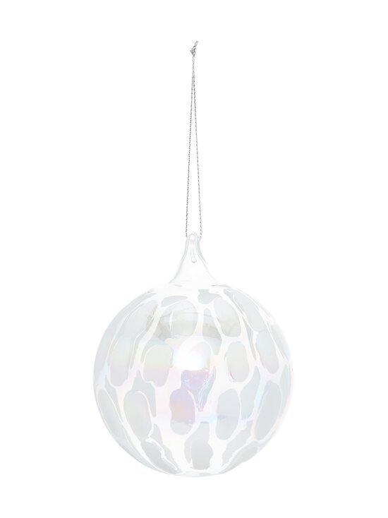 Casa Stockmann - Jõuluehe Glass Ball White Spots - WHITE | Stockmann - photo 1