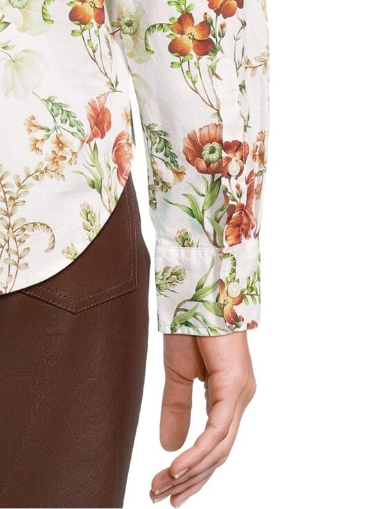 GANT - Regular Floral Print Cotton Voile -paita - 130 CREAM | Stockmann - photo 5