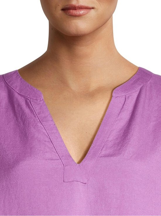 NOOM - Teresa- pellavasekoitteinen tunikamekko - ORCHID | Stockmann - photo 4
